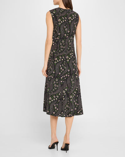 Viviana Floral Silk Midi Dress-Veronica Beard-Tocca Finita