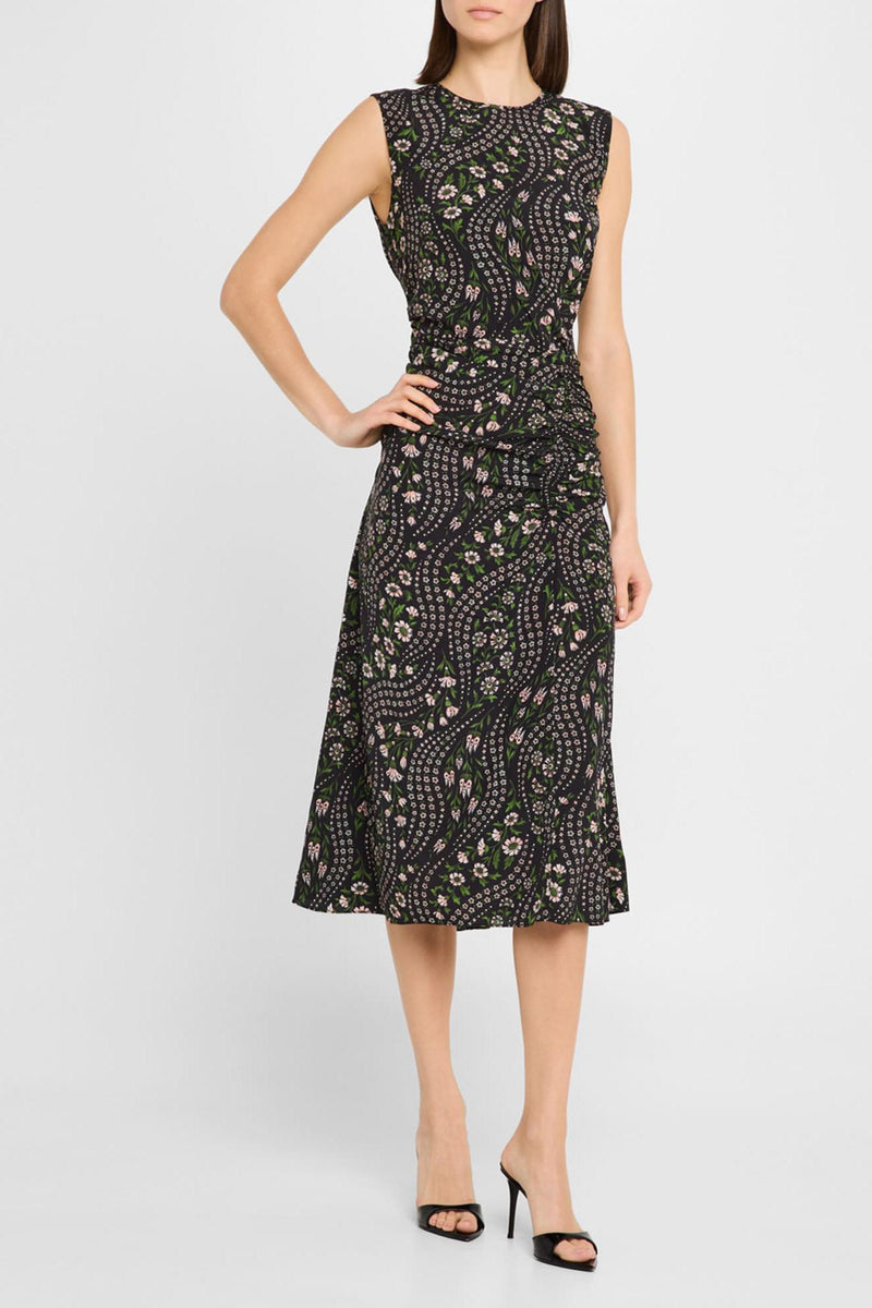 Viviana Floral Silk Midi Dress-Veronica Beard-Tocca Finita