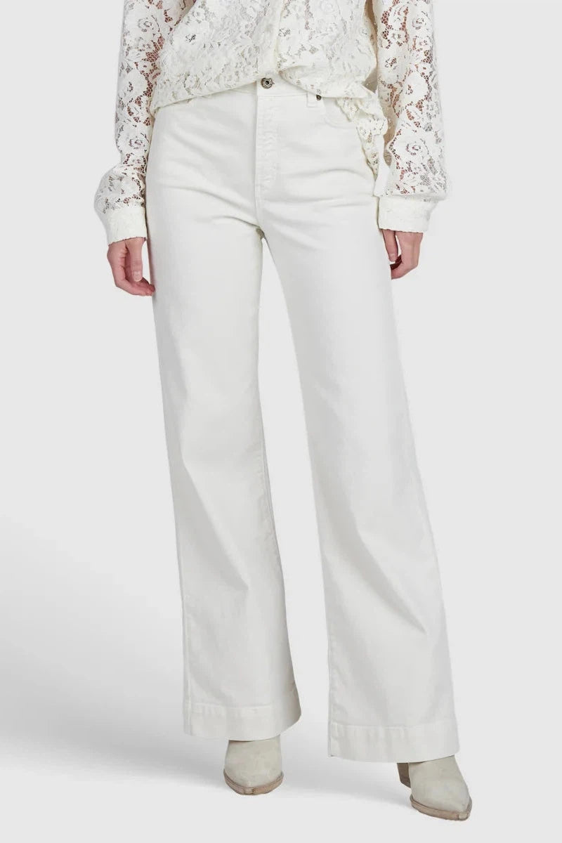 Wide Leg Flared Jeans-Marc Aurel-Tocca Finita