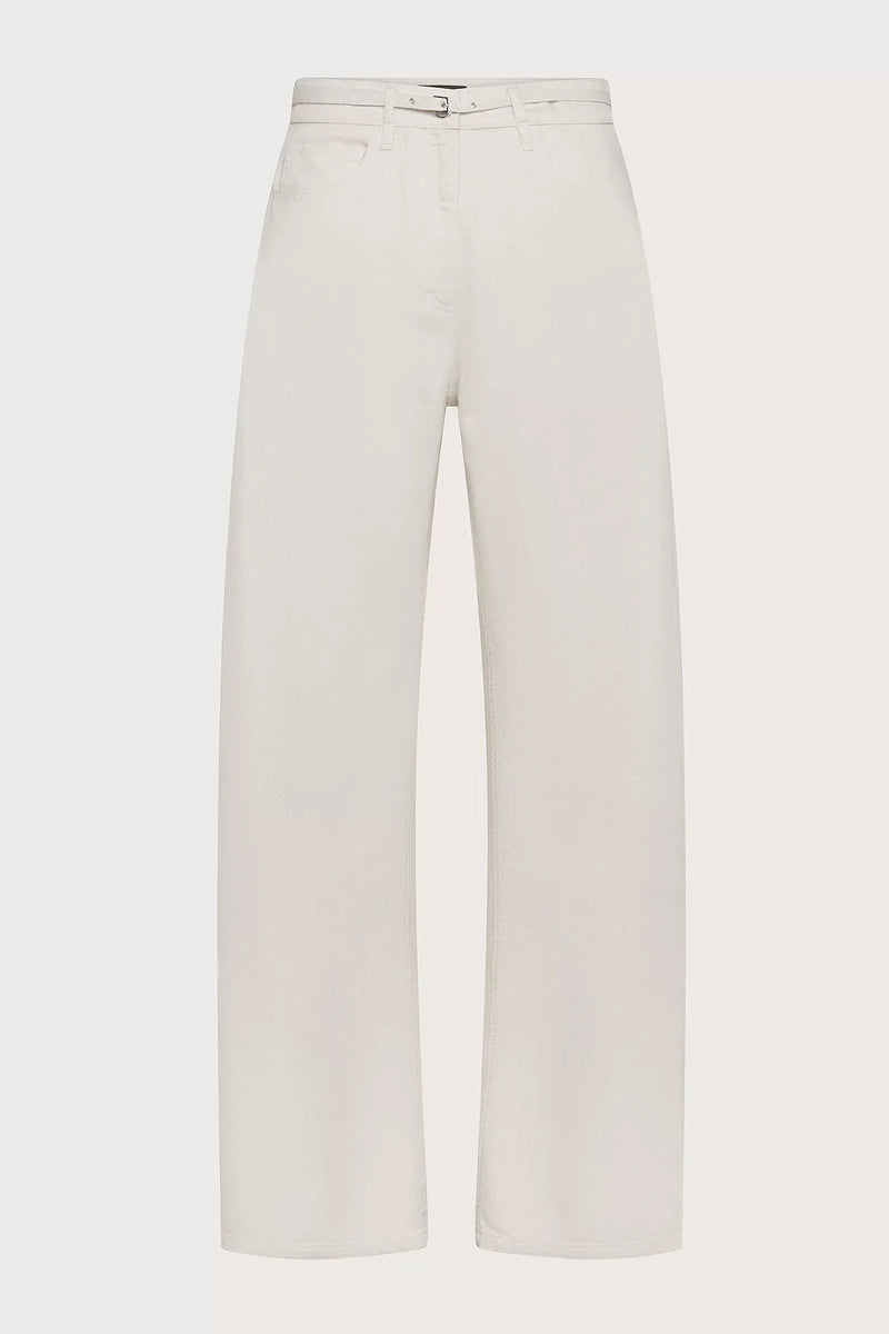 Wide Leg Jeans In Light Bull With Waist Strap-Seventy-Tocca Finita