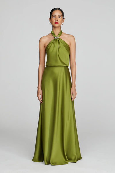 Wynn Gown In Charmeuse-Halston-Tocca Finita