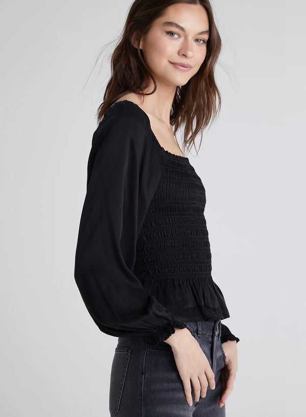 Bianca Band Collar Blouse by L'agence - Tocca Finita